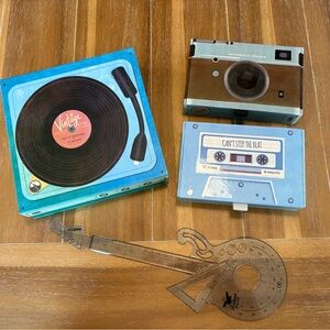 Molly and Rex Retro Style storage boxes and Suck UK Rockstar Ruler